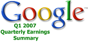 구글 2007 Q1 로고