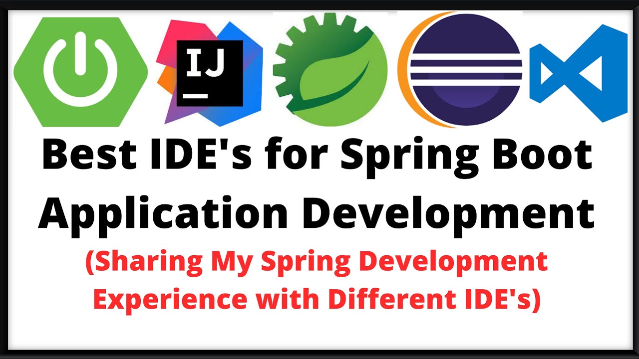 스프링 부트 개발에서 사용할 수 있는 IDE 다섯가지